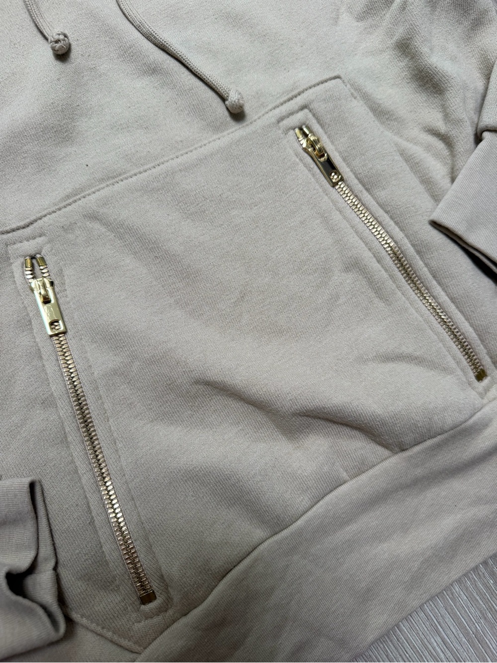 Aviator Nation Ninja Pullover Hoodie in Sand LA clean girl coastal beach prep - Picture 5 of 7